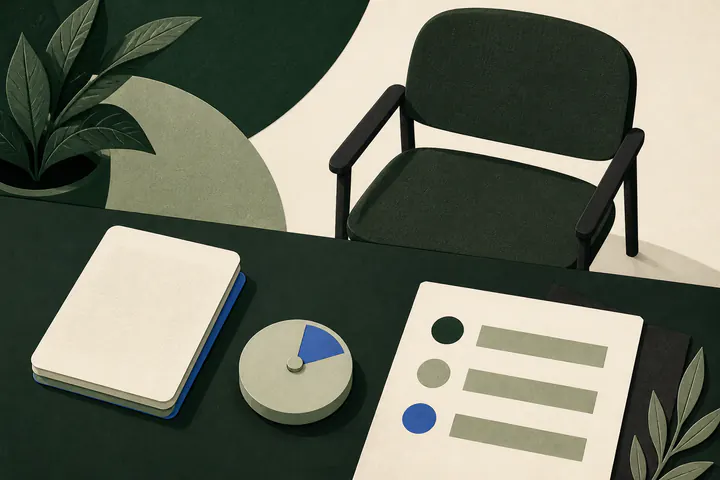 A preparation path from practice materials to an interview chair